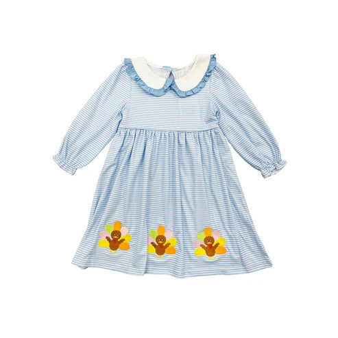 Pre-order Baby Girl Thanksgiving turkey Dress