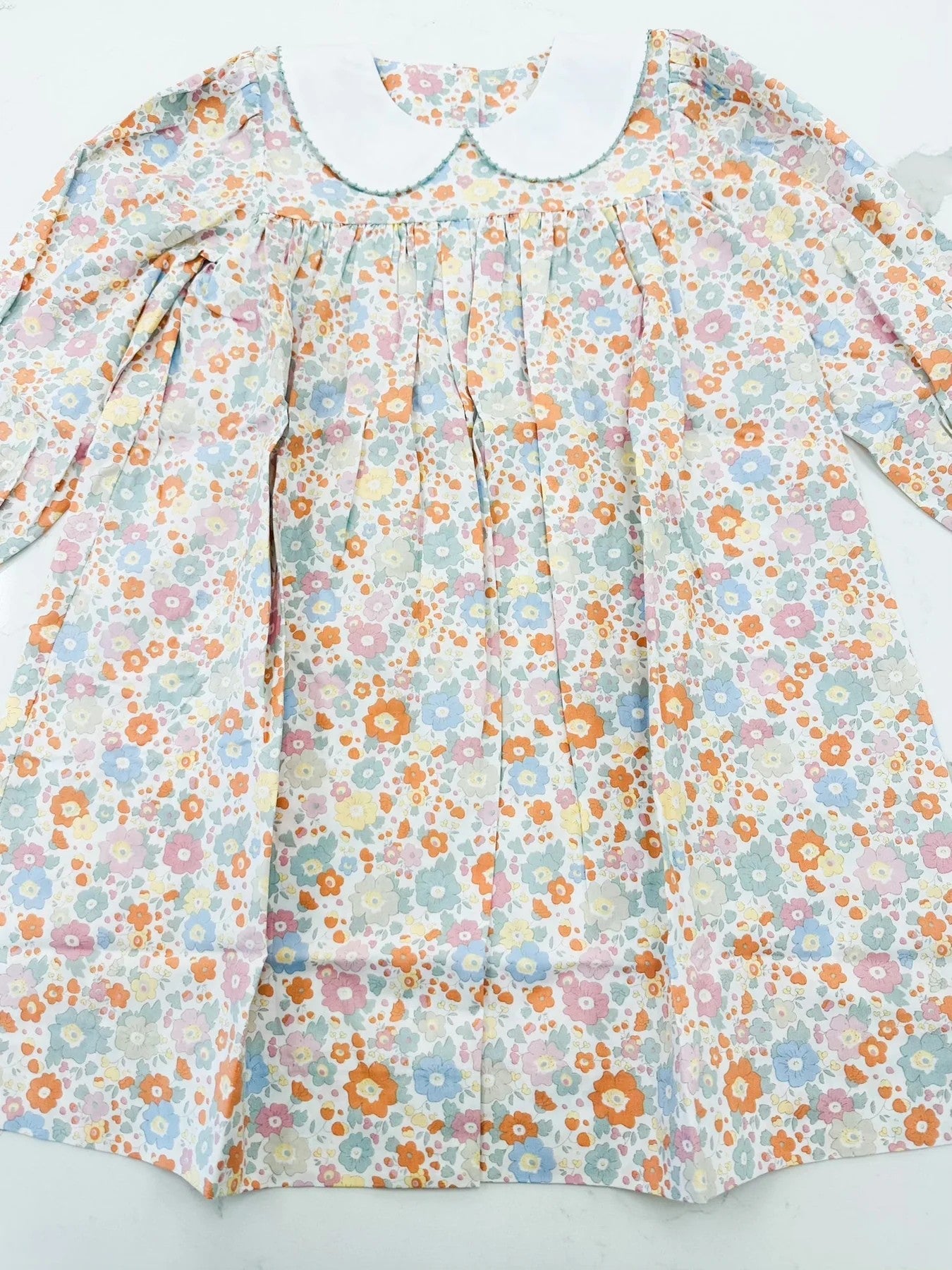 Pre-order Baby Girl Kids Long Sleeves Floral Dress
