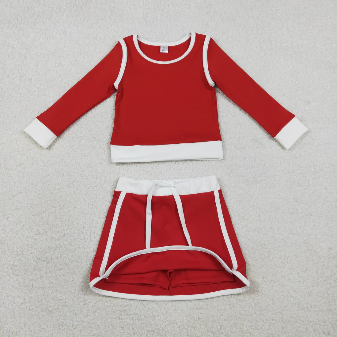 Sibling Baby Girls Kids Long Sleeve Shirts Skirts Shorts Yoga Clothes Sets RTS