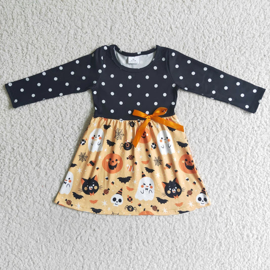 Promotion Baby Girl Halloween Twirl Dress RTS