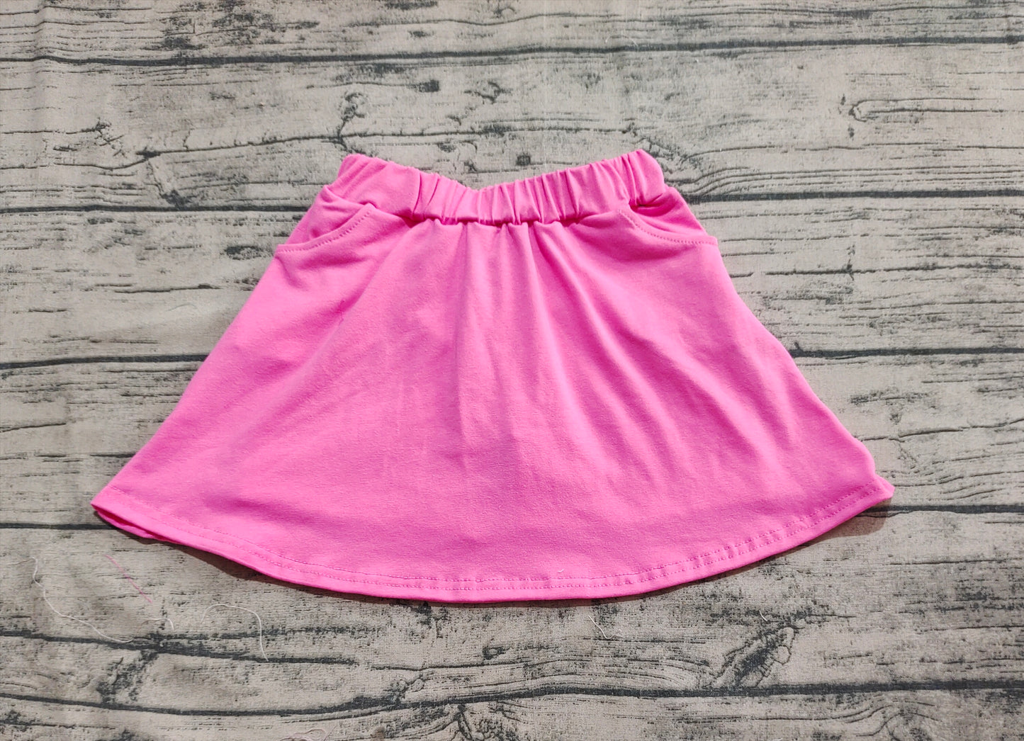 Baby Girl Pink Shorts Skirt Pockets Cotton Skort RTS