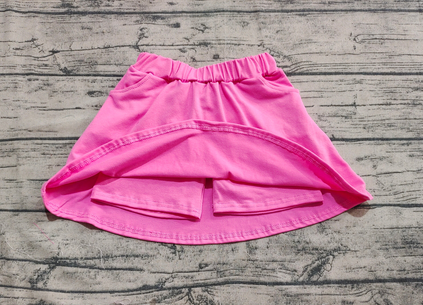 Baby Girl Pink Shorts Skirt Pockets Cotton Skort RTS