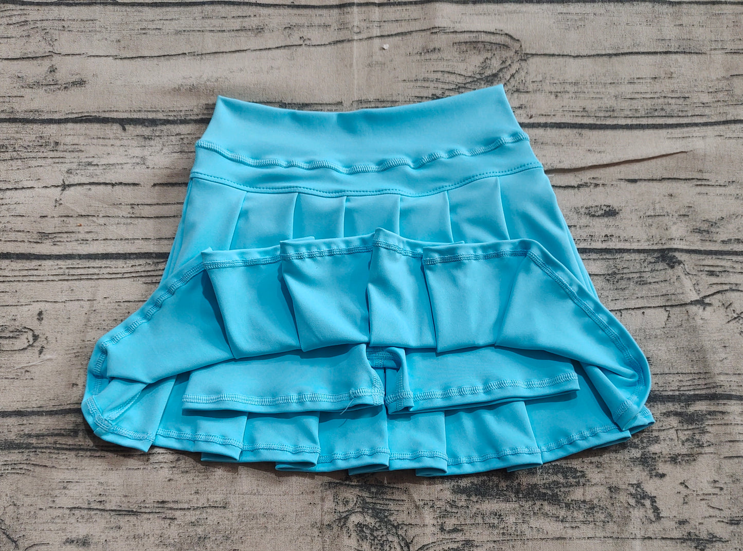 Baby Girl Toddler Blue Yoga Active Shorts Skirt Skorts Bottoms RTS