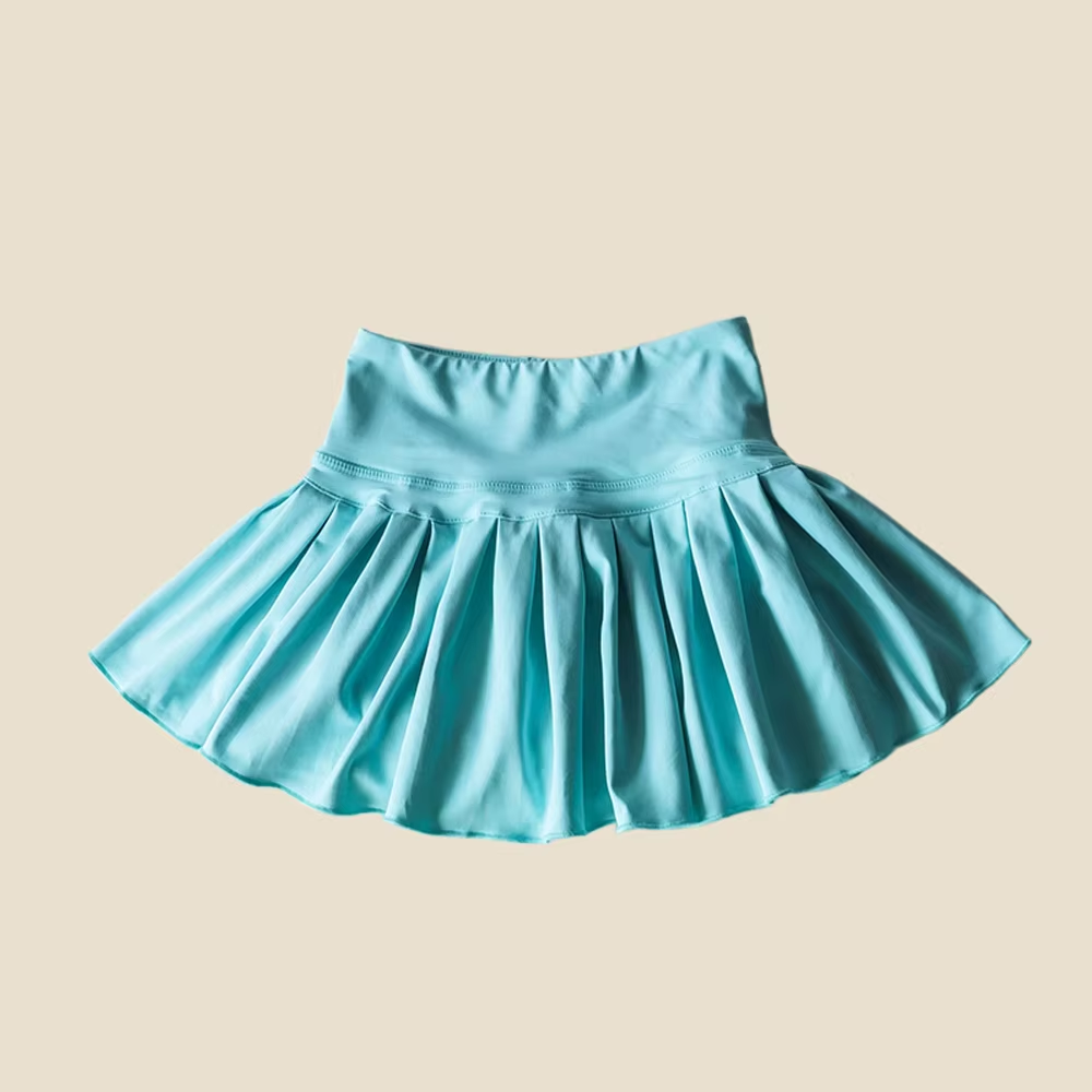 Preorder Baby Girl Toddler Yoga Active Shorts Skirt Skorts Green Bottoms ( Moq 5 )