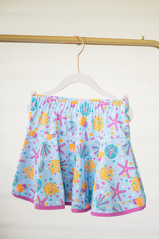 ( Moq 5 ) Preorder Baby Girl Sea Animals Shorts Skirt Skort
