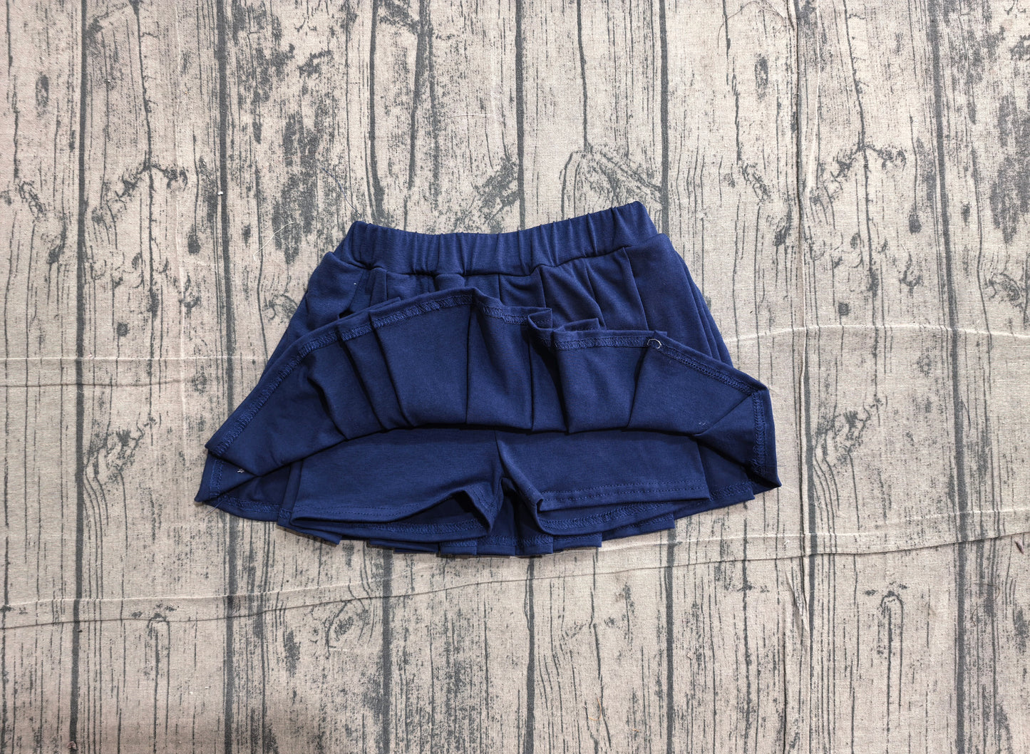 ( No moq ) Preorder Baby Girl Toddler Navy Cotton Skirt