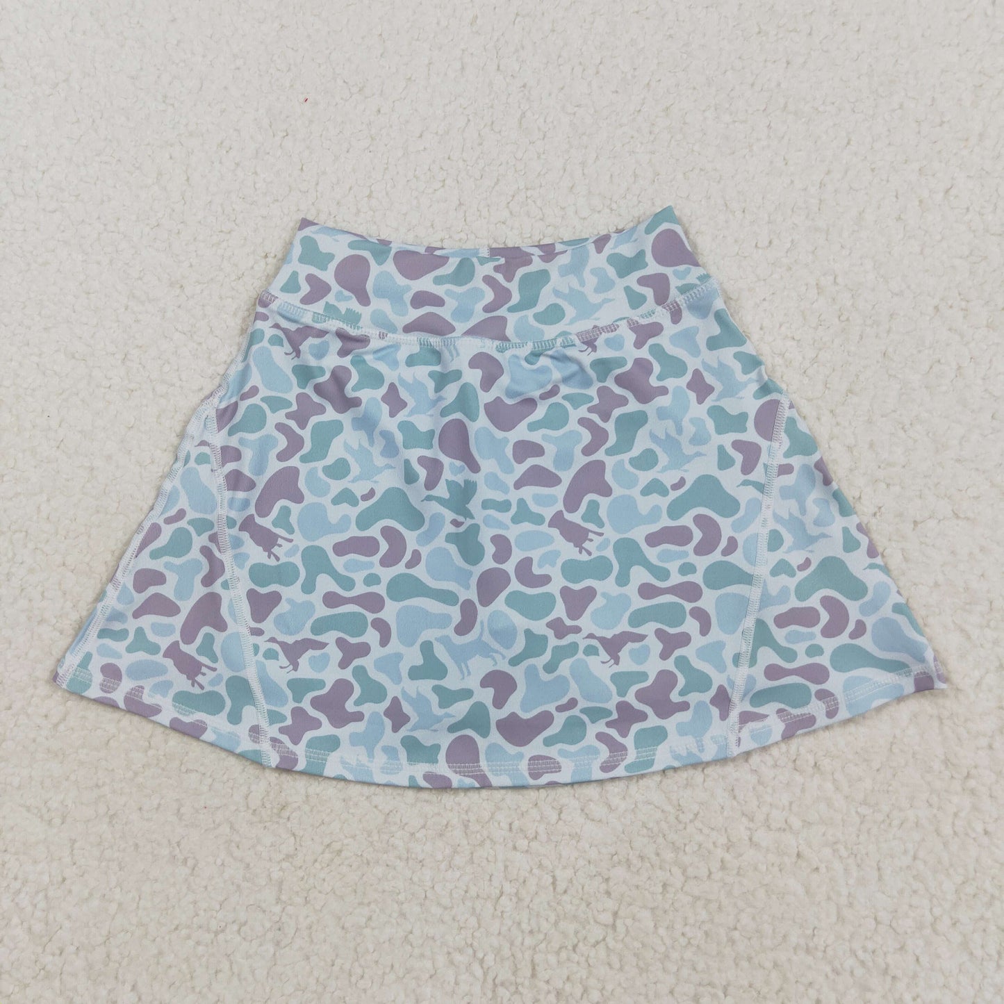 Sibling Kids Girls Adult Women Green Camo Skorts Yoga Acitve Bottom Mom and Me Clothes RTS