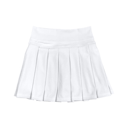 ( Moq 5 ) Preorder Baby Girl Toddler Yoga Active Shorts Skirt Skorts White Bottoms