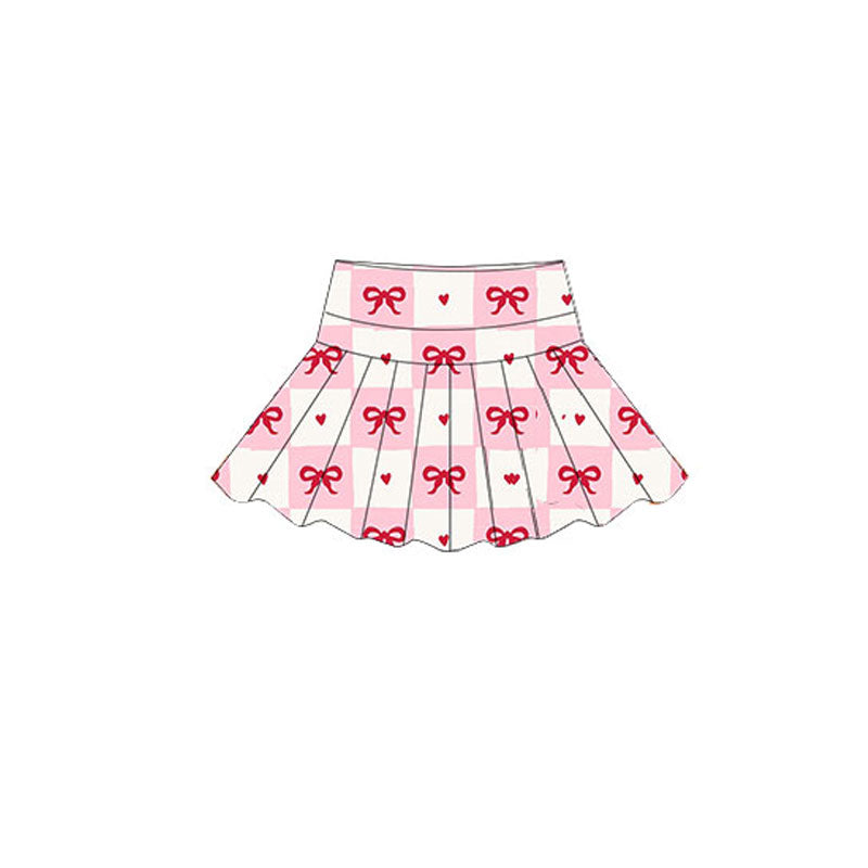 ( Moq 5 ) Preorder Baby Girls Hearts Yoga Skirt Shorts Valentine Skort