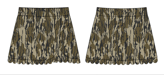 ( Moq 5 ) Preorder Baby Girls Kids Camo Yoga Active Skirt Bottom
