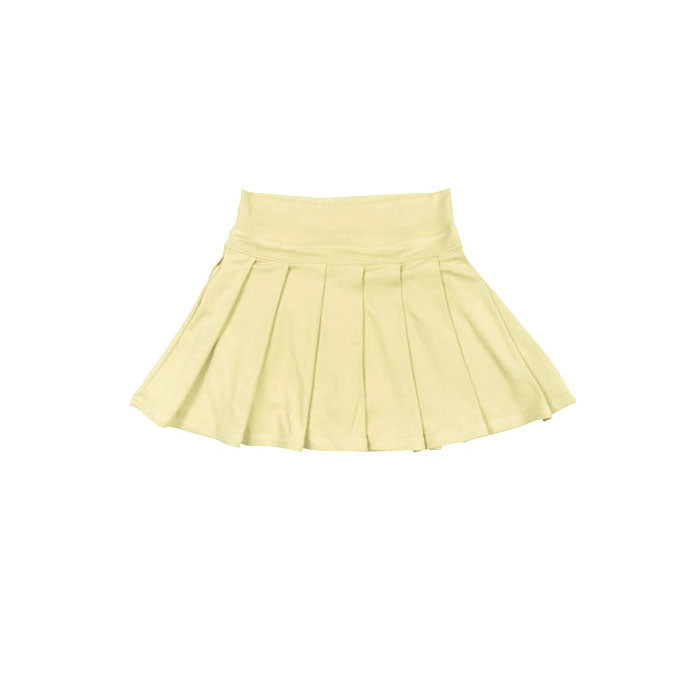 ( Moq 5 ) Preorder Baby Girls Yellow Yoga Shorts Skirt Bottom