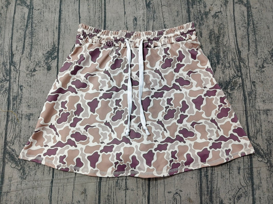 ( No moq ) Preorder Adult Women Camo Skorts Summer Yoga Acitve Skirt Shorts Bottoms Clothes