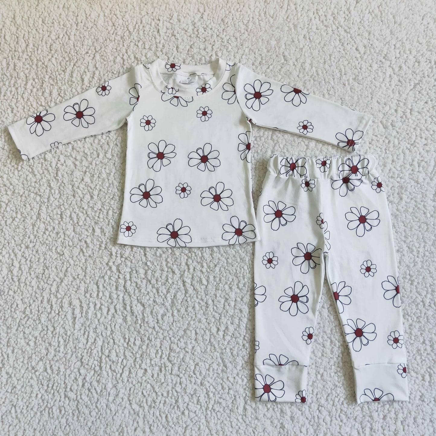 Promotion Baby Boy Girl Long Sleeves Shirt Pants Sibling Pajamas Set