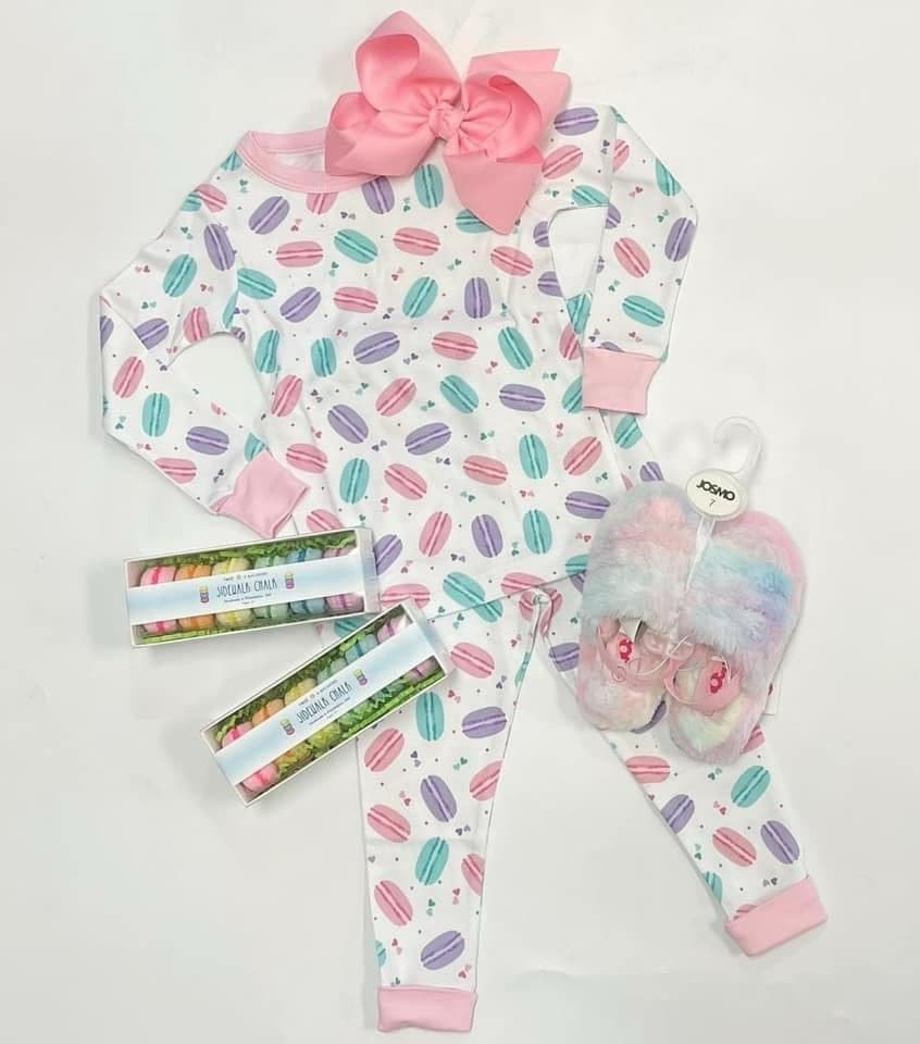 Pre-order Baby Girl Birthday Cake Shirt Pants Pajamas Clothes Set