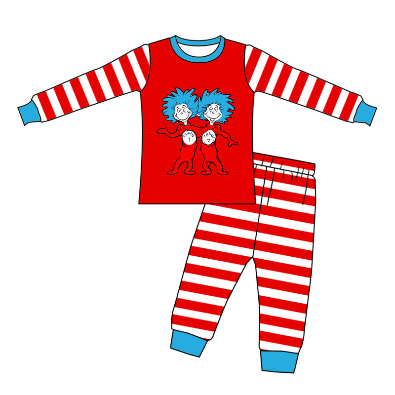 Preorder Baby Boy Dr Reading Red Shirt Pants Pajamas Clothes Set