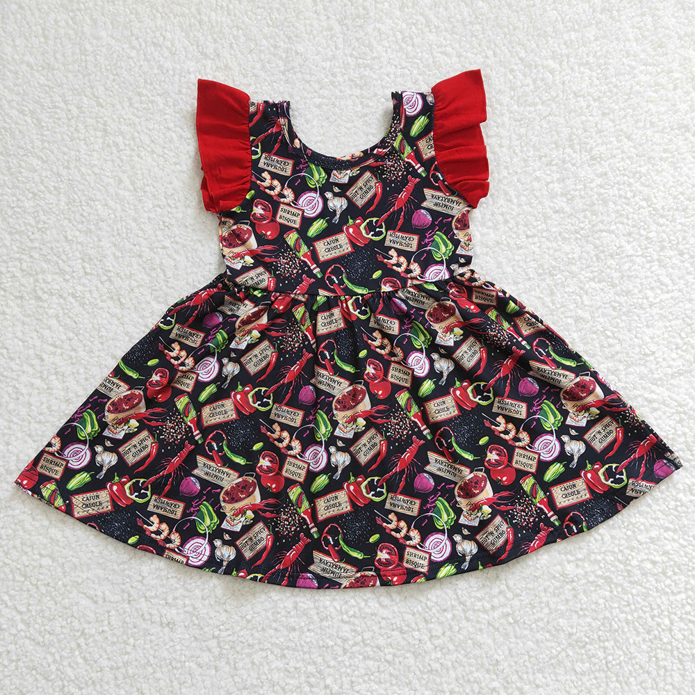 Baby Boy Girl Short Sleeves Crawfish Sibling Romper Dress Outfit RTS