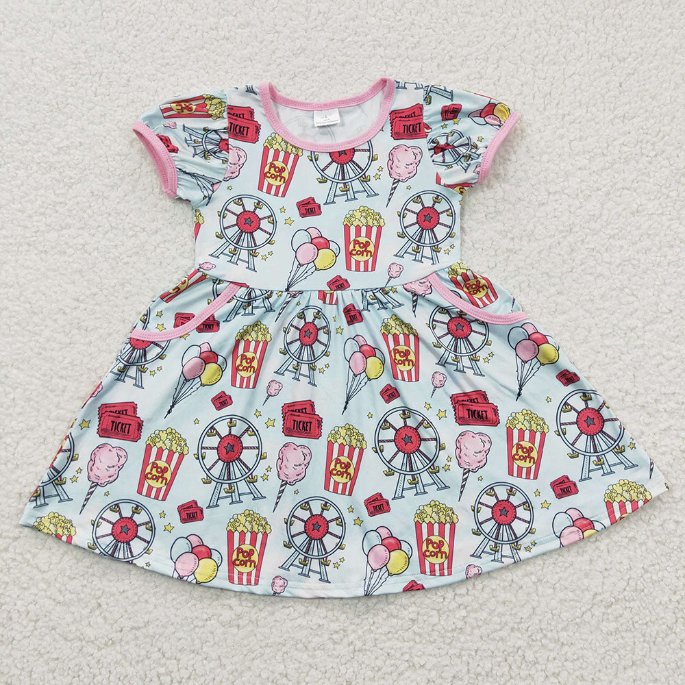 Baby Boy Girl Short Sleeves Fair Sibling Dress Outfit Clothes RTS