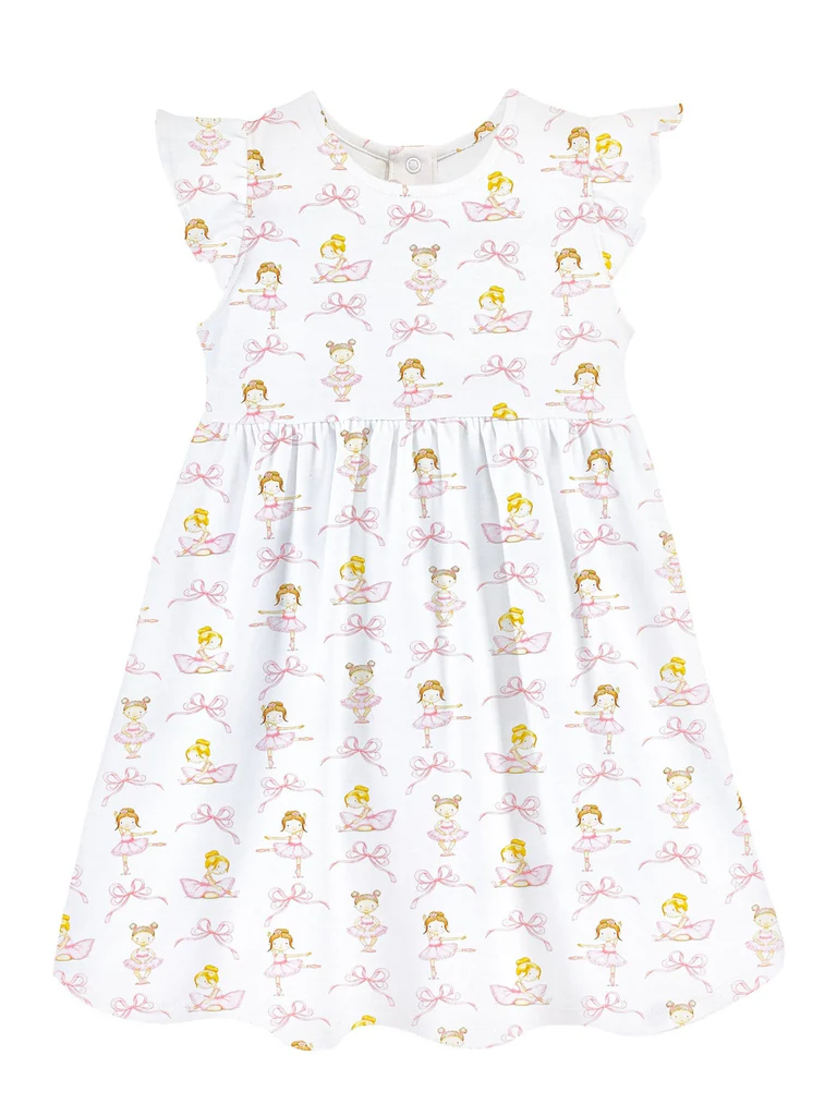 Pre-order Baby Girl Short Sleeves Dance Dress