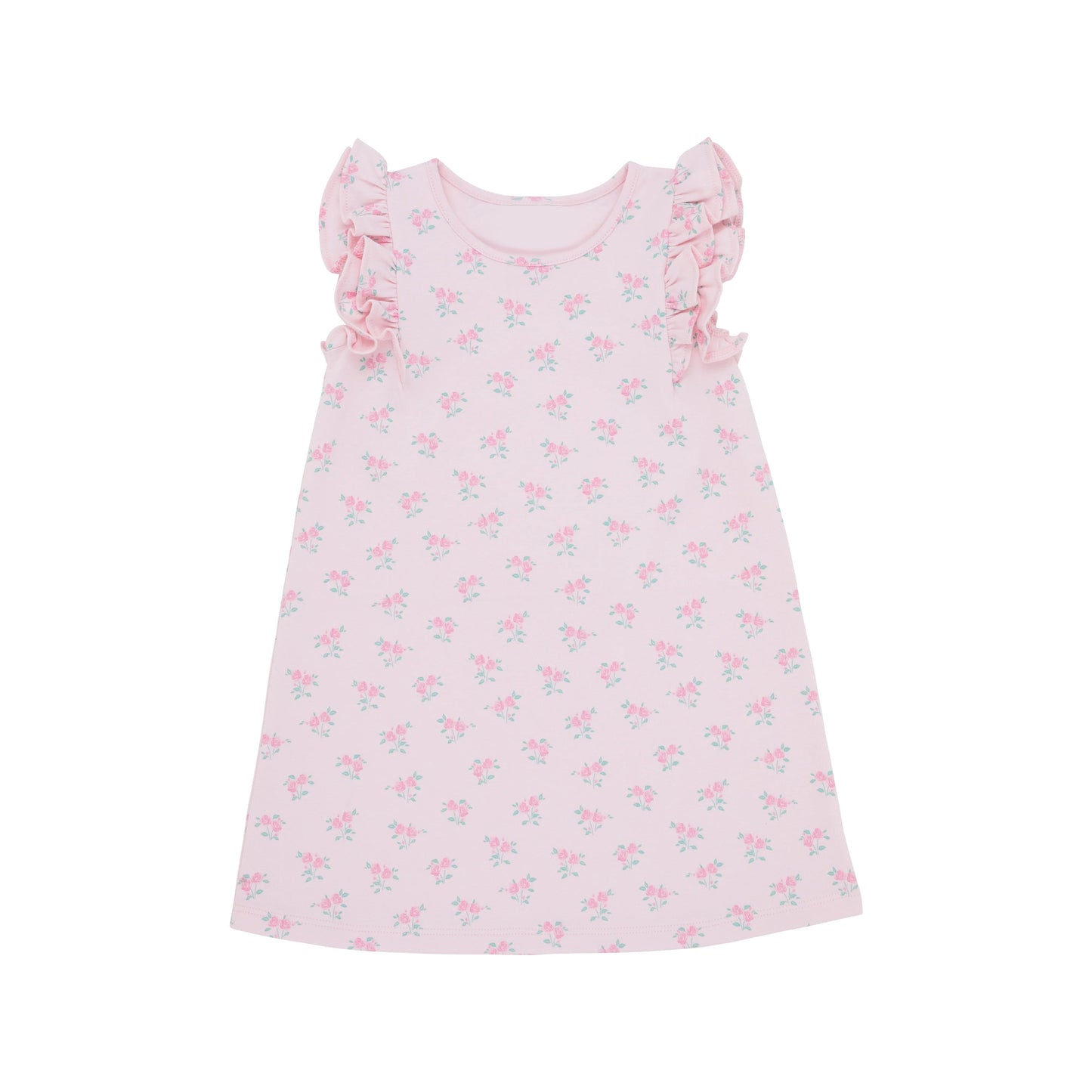 Preorder Baby Girl Short Sleeves Floral Knee Length Dress