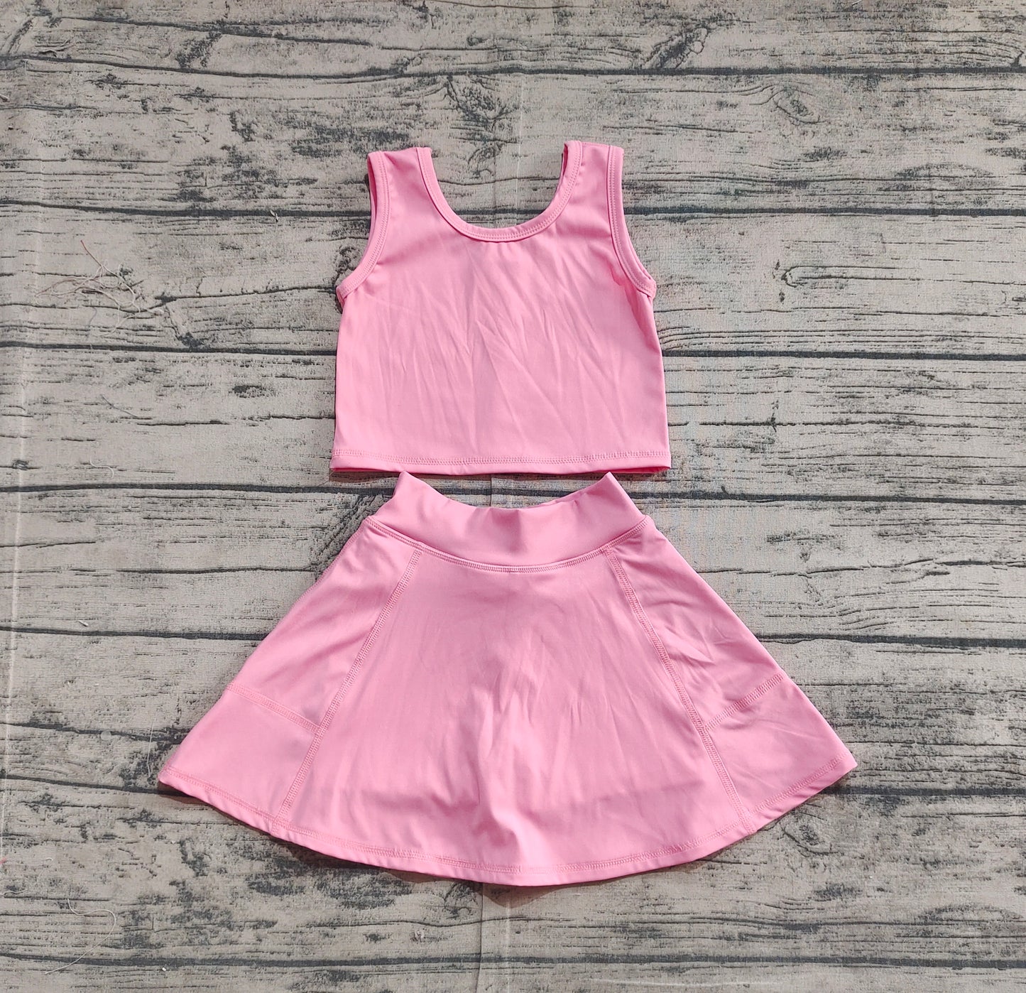 Baby Girl Vest Shorts Skirt Skort Clothes Yoga Active Wear Set RTS