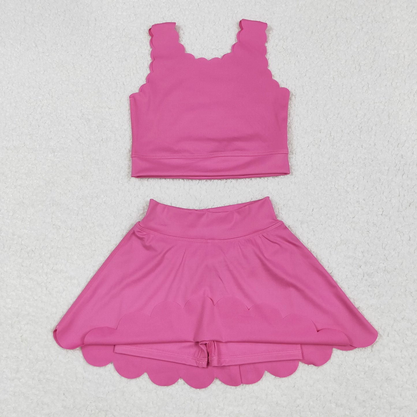 Baby Girl Toddler Sleeveless Tops Shorts Skirt Skort Sibling Active Wear Yoga Set Clothes RTS