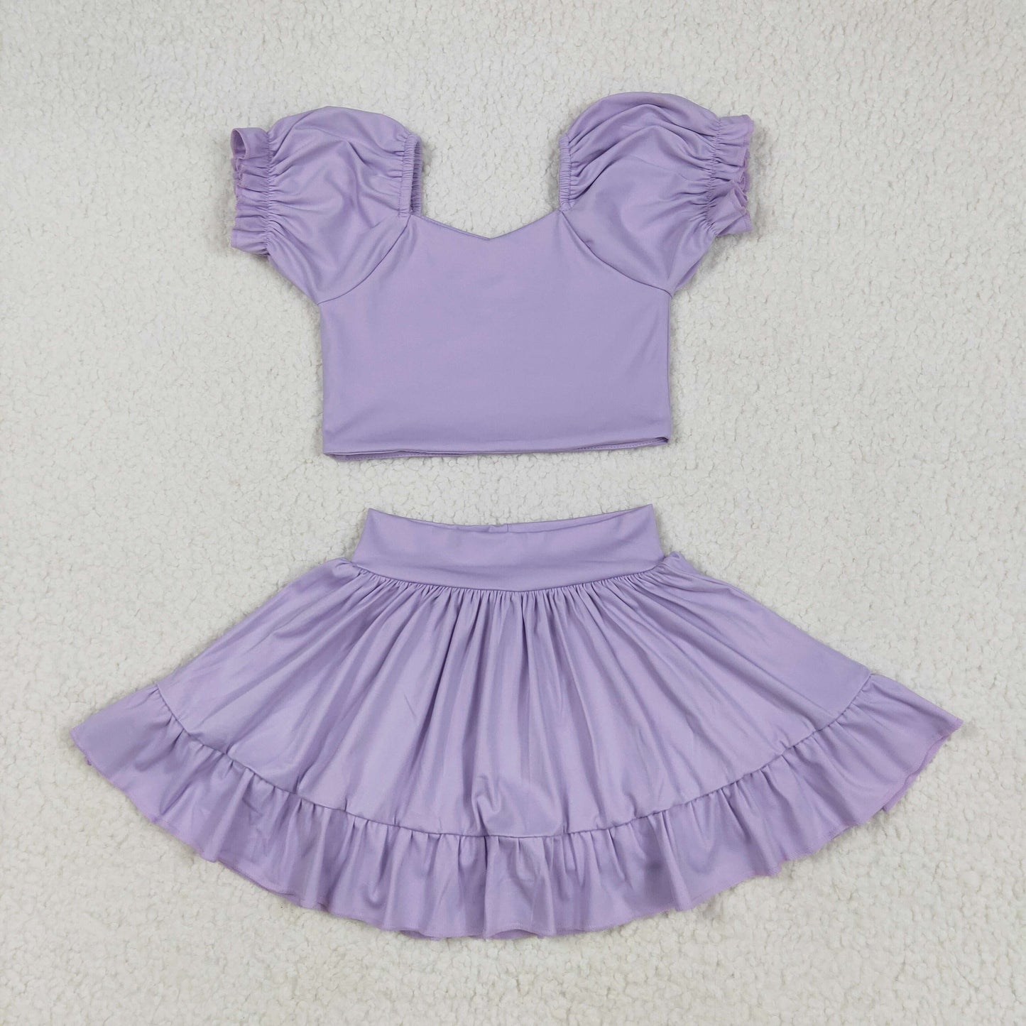 Baby Girl Toddler Sleeveless Tops Shorts Skirt Skort Sibling Active Wear Yoga Set Clothes RTS