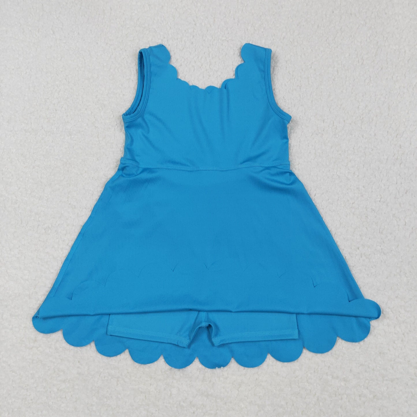 Baby Girl Toddler Sleeveless Summer Skort Knee Length Dress Sibling Yoga Active Clothes RTS