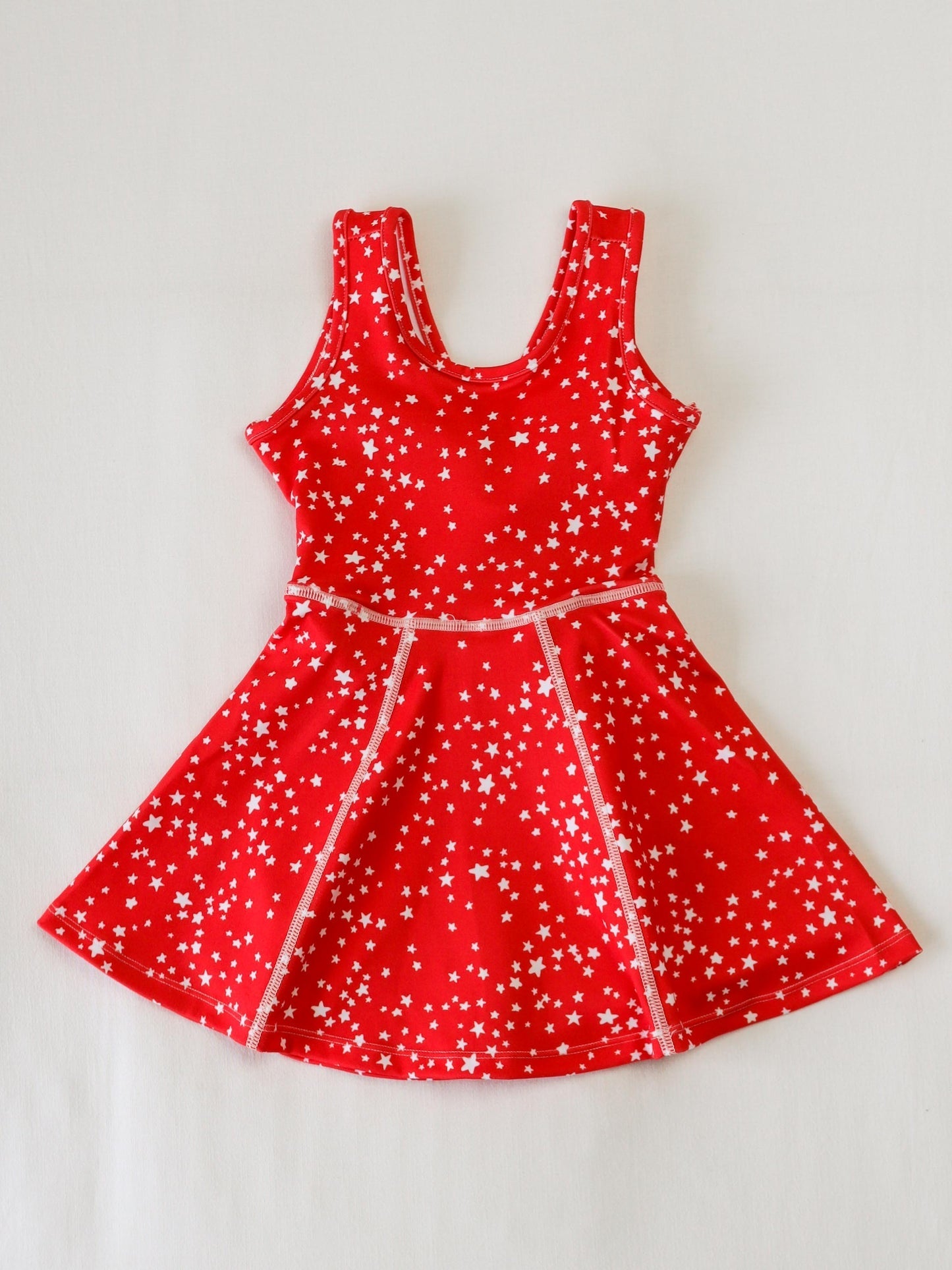 Preorder Baby Girl Sleeveless Stars Skorts Yoga Active Dress ( Moq 5 )