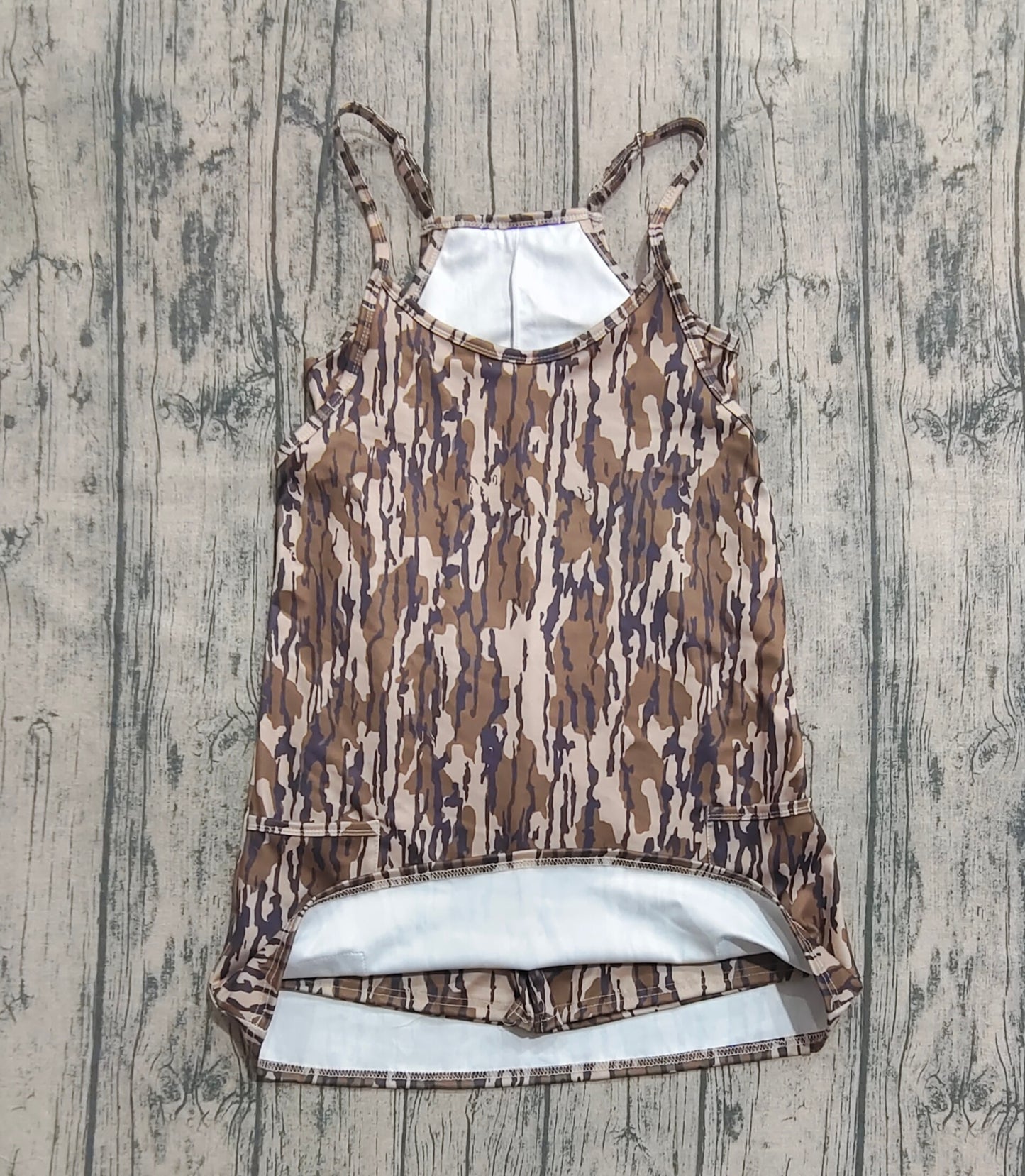 Adult Women Straps Camo Pockets Yoga Active Dress RTS