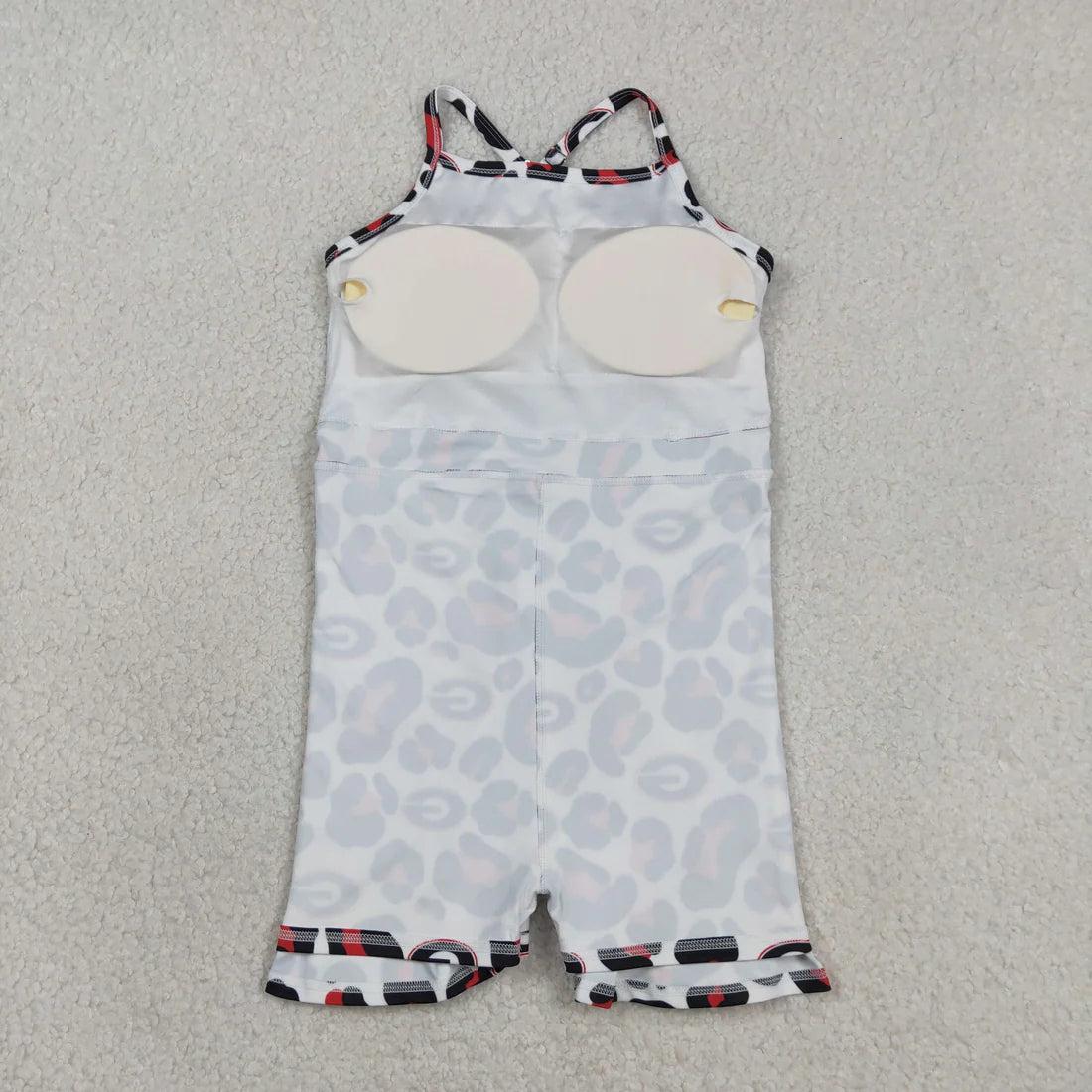 Sibling Baby Girls Adult Women G Leopard Team Yoga Active Ruffle Shorts Dress RTS