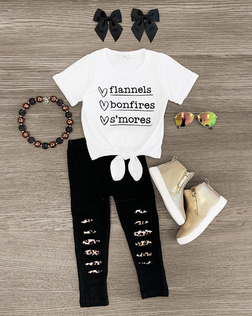 Pre-order Baby Girl Short Sleeves Shirt Pants Clothes Set
