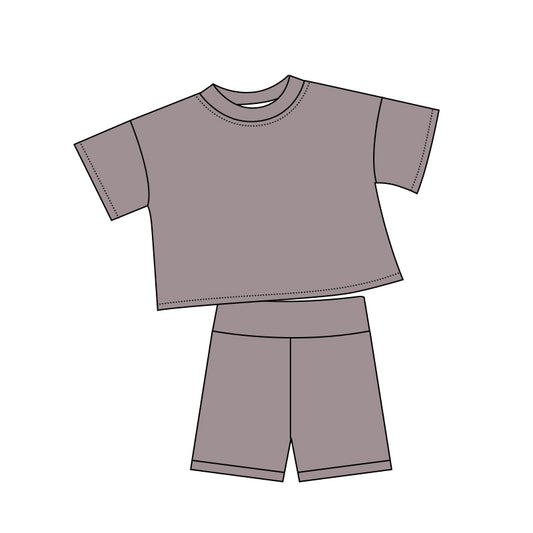 ( Moq 5 ) Preorder Baby Kids Toddler Short Sleeves Shirt Shorts Summer Set Cotton Clothes