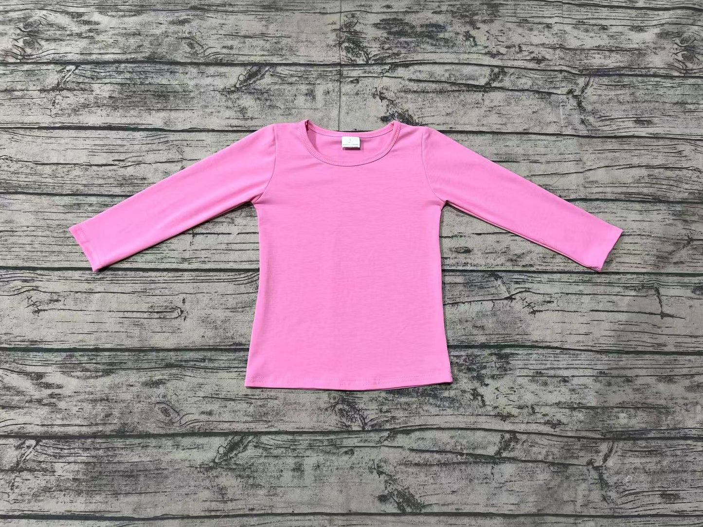 Baby Girl Pink Long Sleeves Tee Shirt Tops