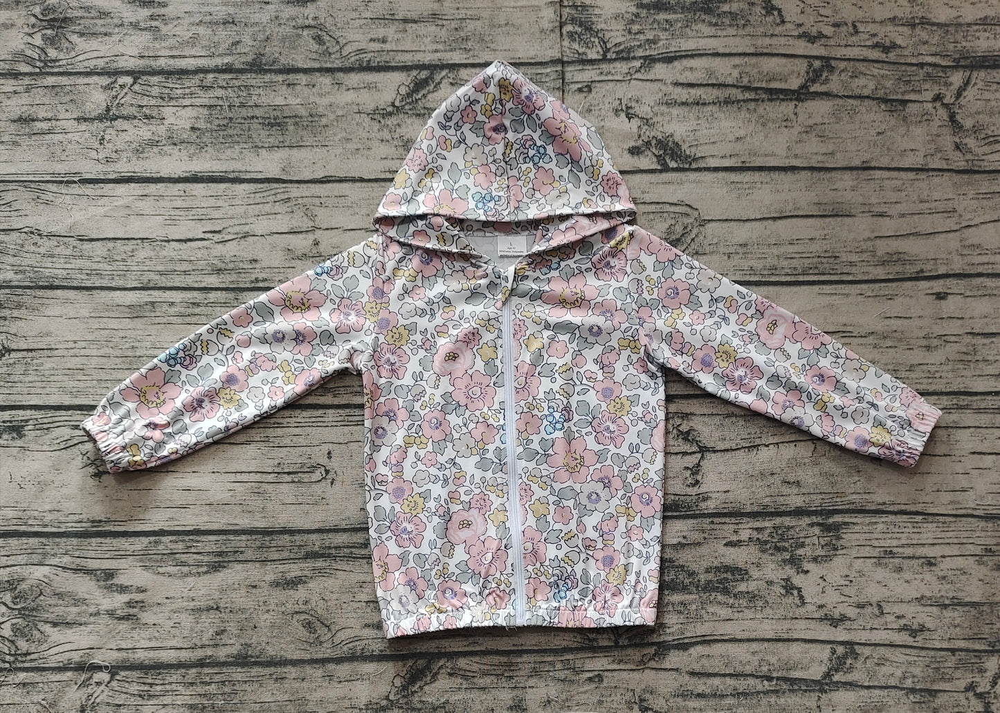 Baby Girl Kids Long Sleeves Flower Zipper Hoodie Shirt Coat RTS