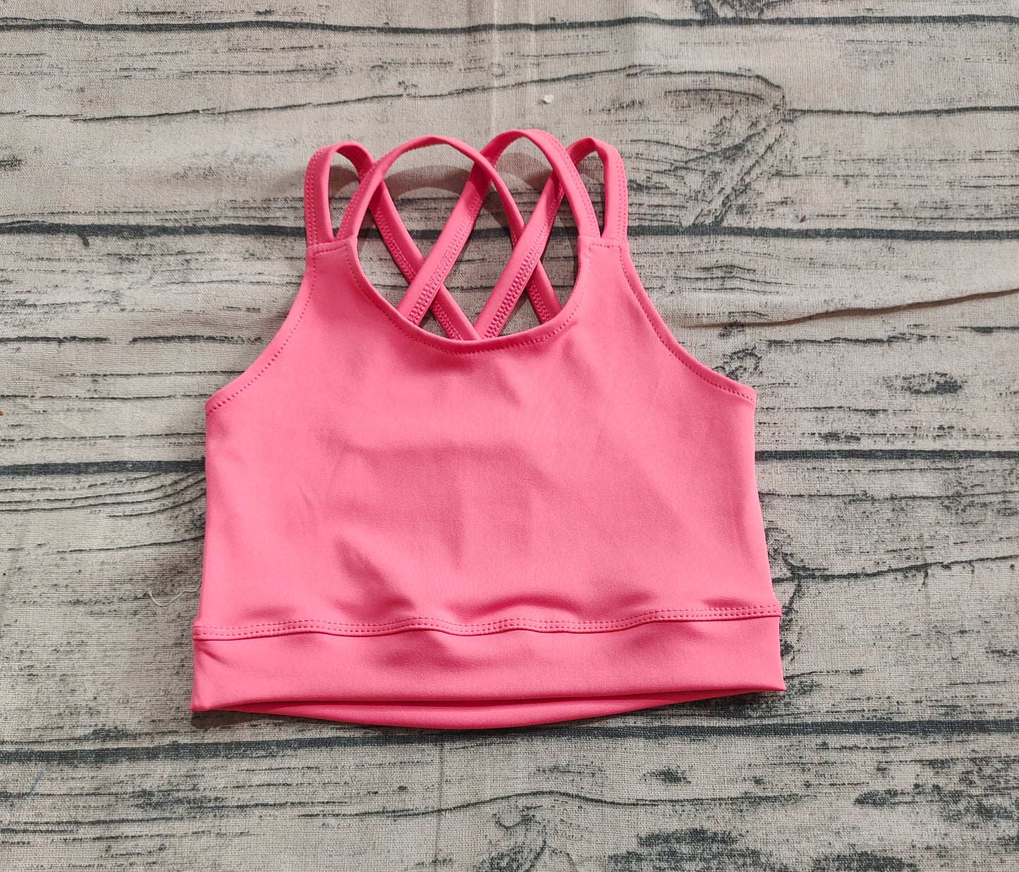 Baby Girl Sleeveless Yoga Active Wear Sports Vest Summer Tops RTS