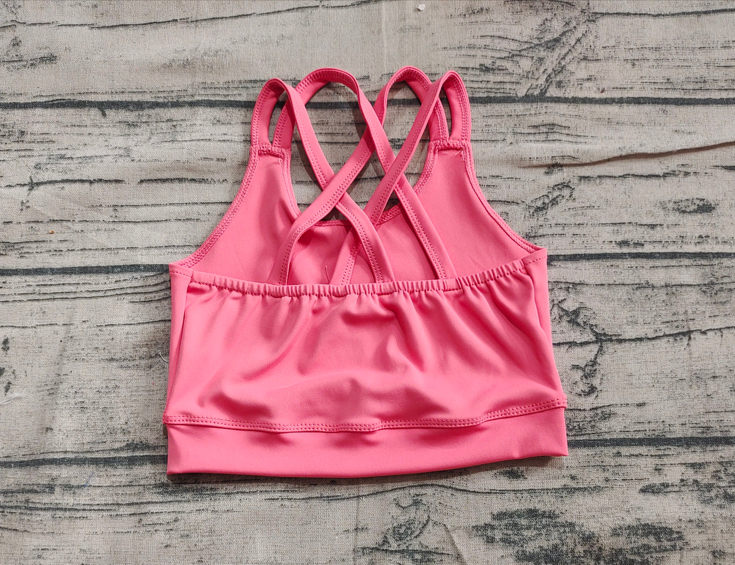 Baby Girl Sleeveless Yoga Active Wear Sports Vest Summer Tops RTS