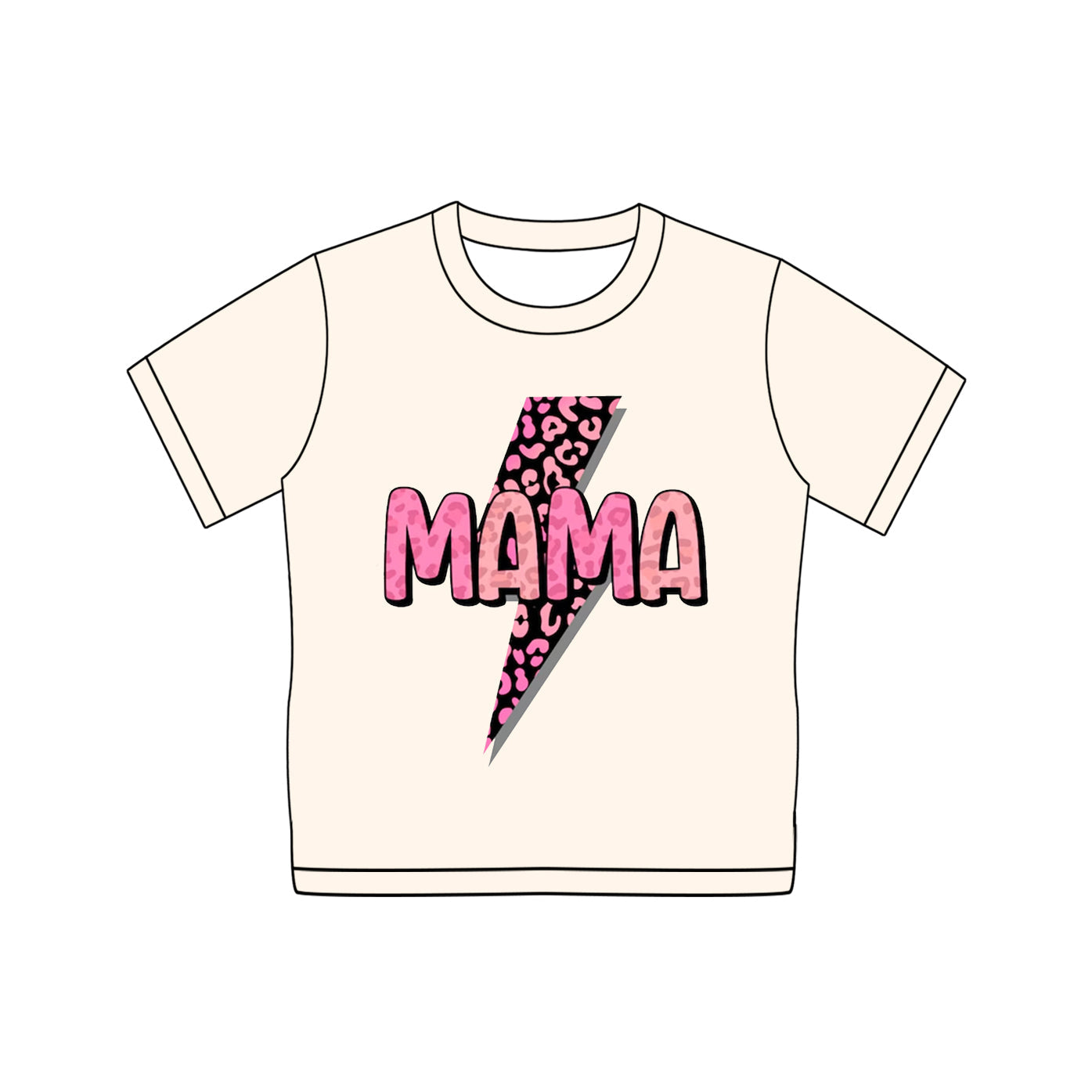 Preorder Adult Women Short Sleeves MAMA Shirts Tops ( Moq 5 )