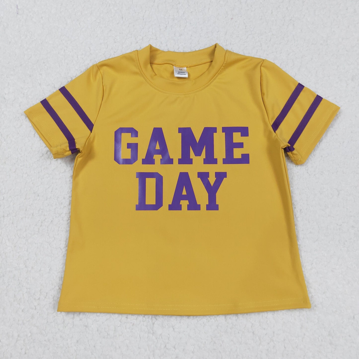 Baby Girl Short Sleeves Game Day Shirt Sibling Yoga Active Team Cheer Vinyl Tops RTS