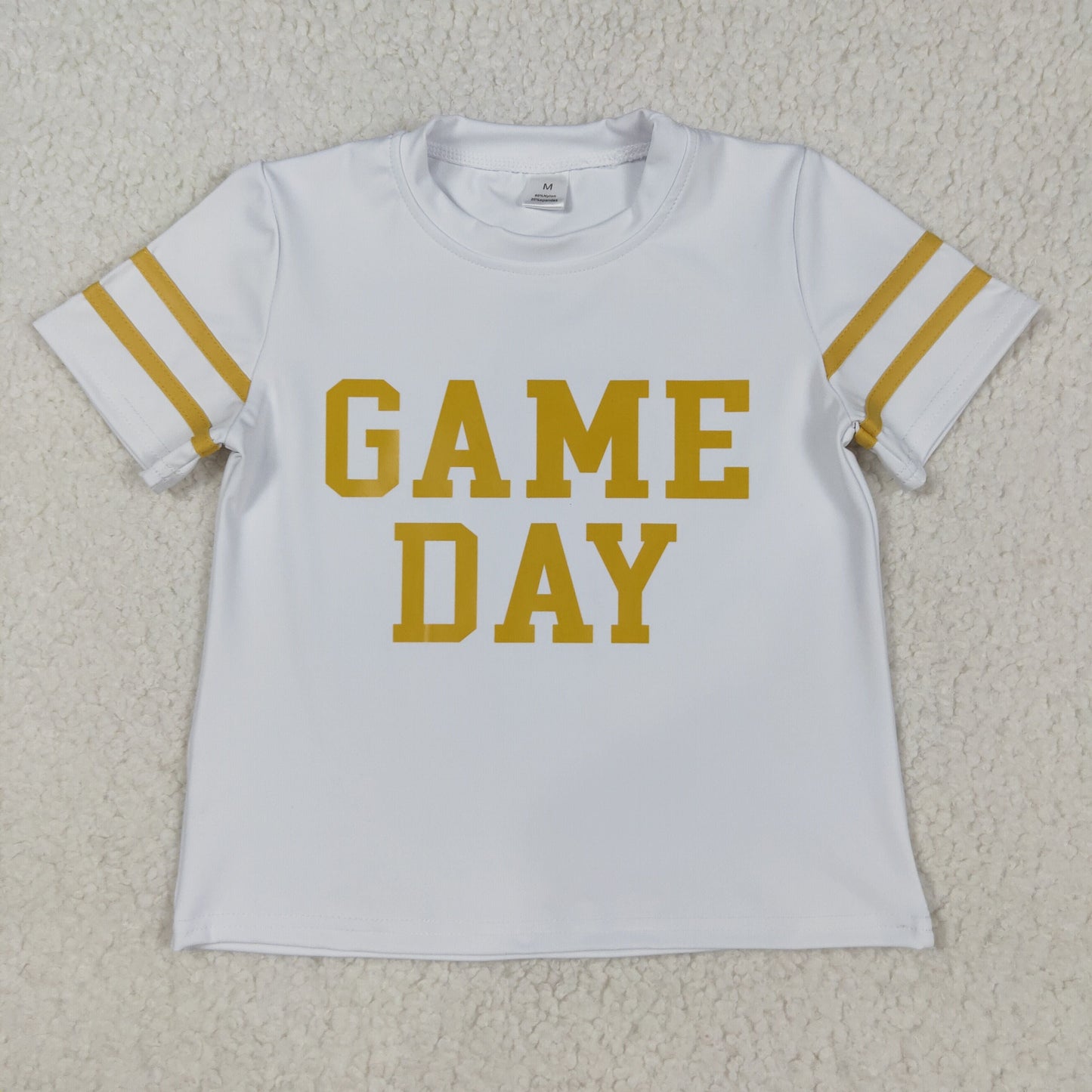 Baby Girl Short Sleeves Game Day Shirt Sibling Yoga Active Team Cheer Vinyl Tops RTS