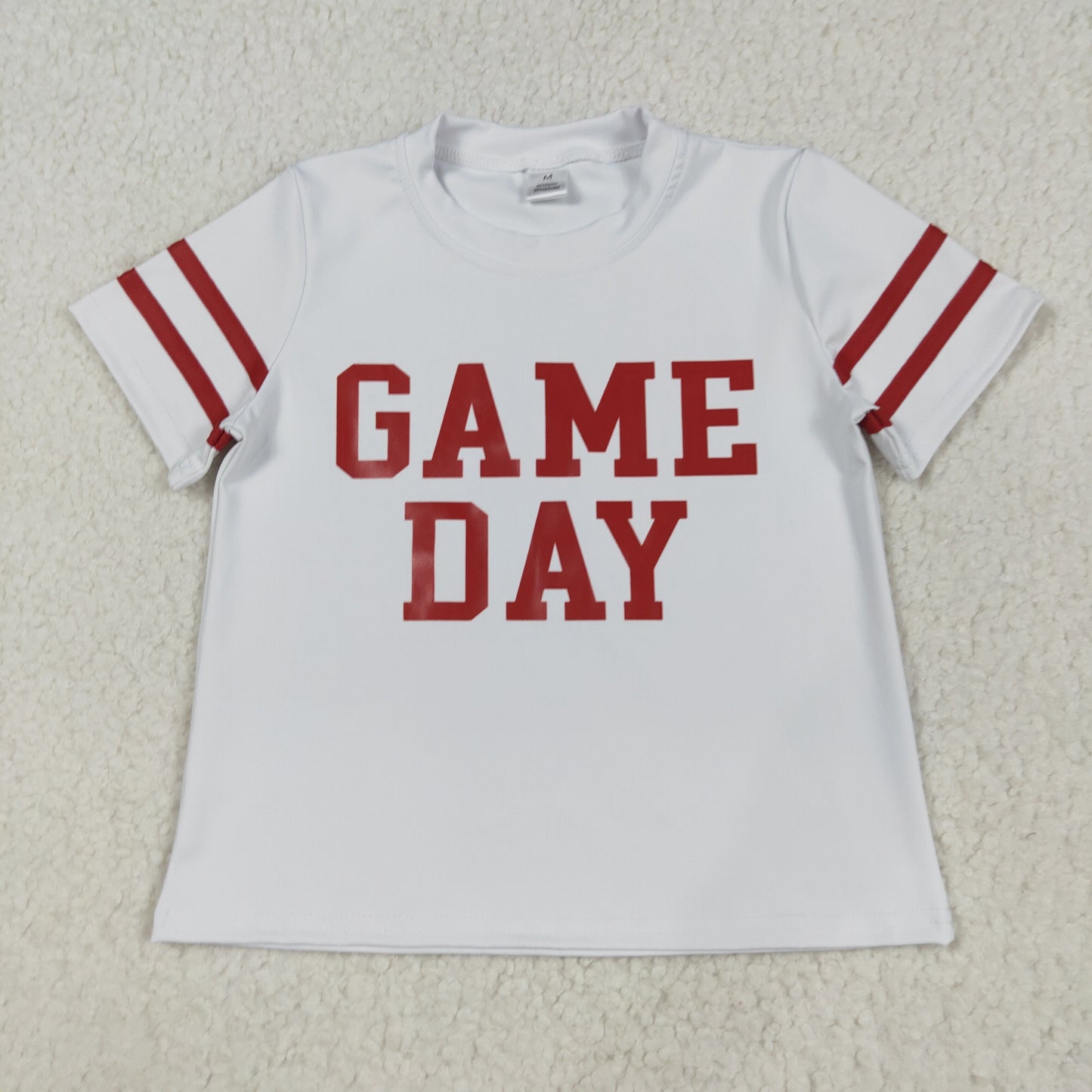 Baby Girl Short Sleeves Game Day Shirt Sibling Yoga Active Team Cheer Vinyl Tops RTS