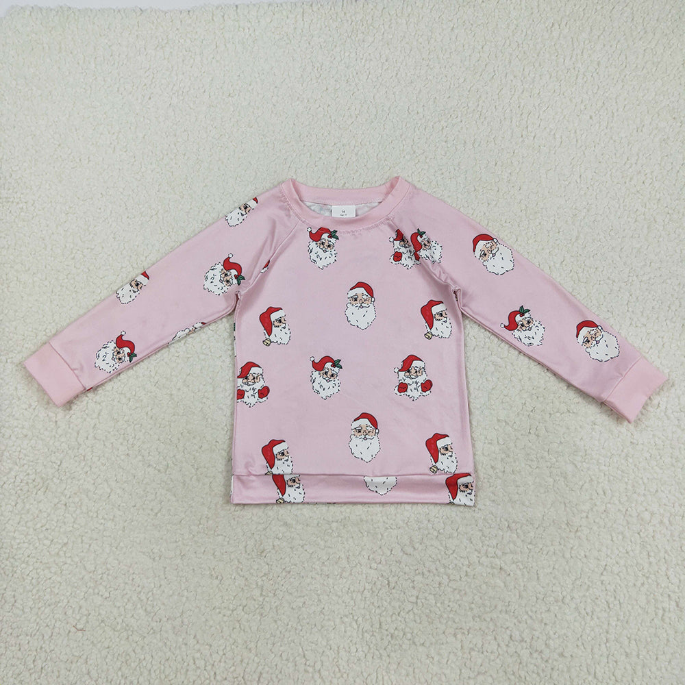Baby Boy Girl Long Sleeves Santa Christmas Shirt Sibling Tops Clothes RTS