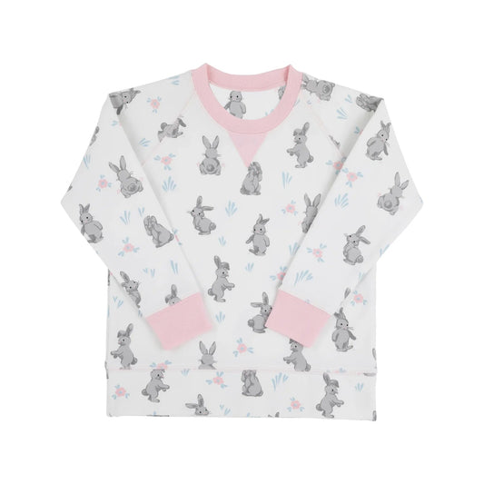 ( Moq 5 ) Preorder Girls Kids Toddler Long Sleeves Rabbits Easter Pink Shirt Tops