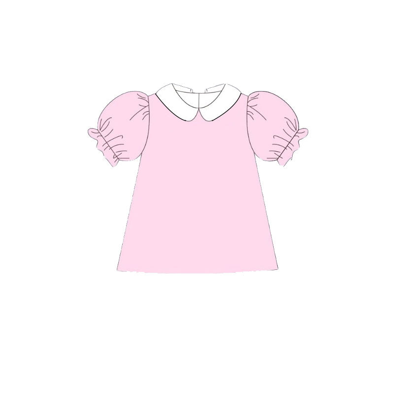 ( Moq 5 ) Preorder Girls Kids Pink Short Sleeves Shirt Tops