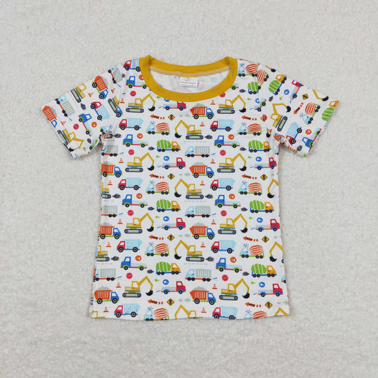 Baby Boy Short Sleeves Construction Shirt