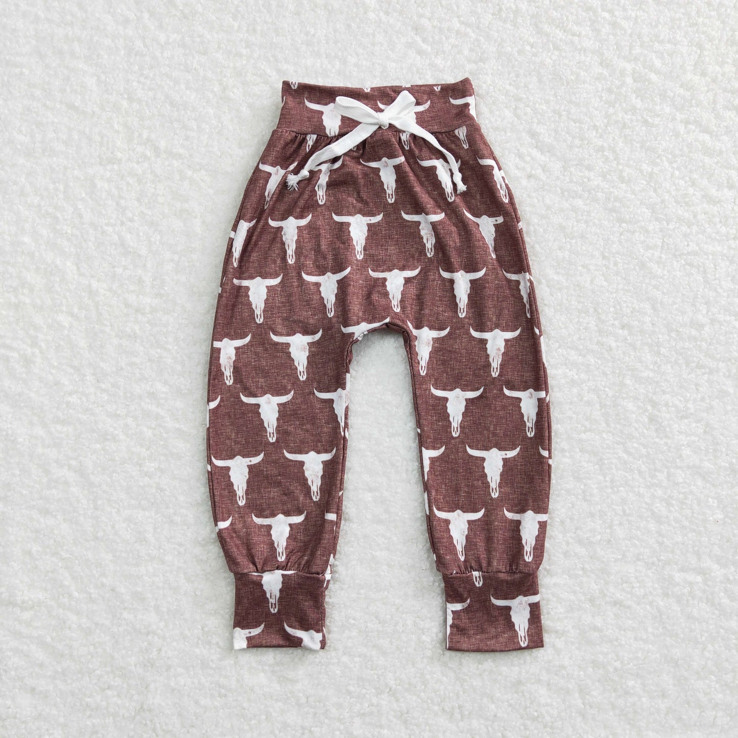 P0273 Baby Boy Western Cow Pants Hat Set