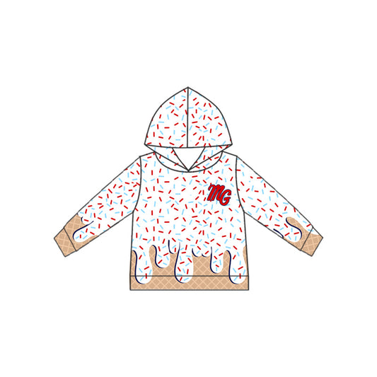Baby Kids Toddler Long Sleeves MC Team Hoodie Shirt Tops ( Moq 5 )