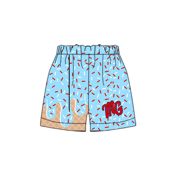 Baby Boy MG Team Summer Blue Shorts Bottoms ( Moq 5 )