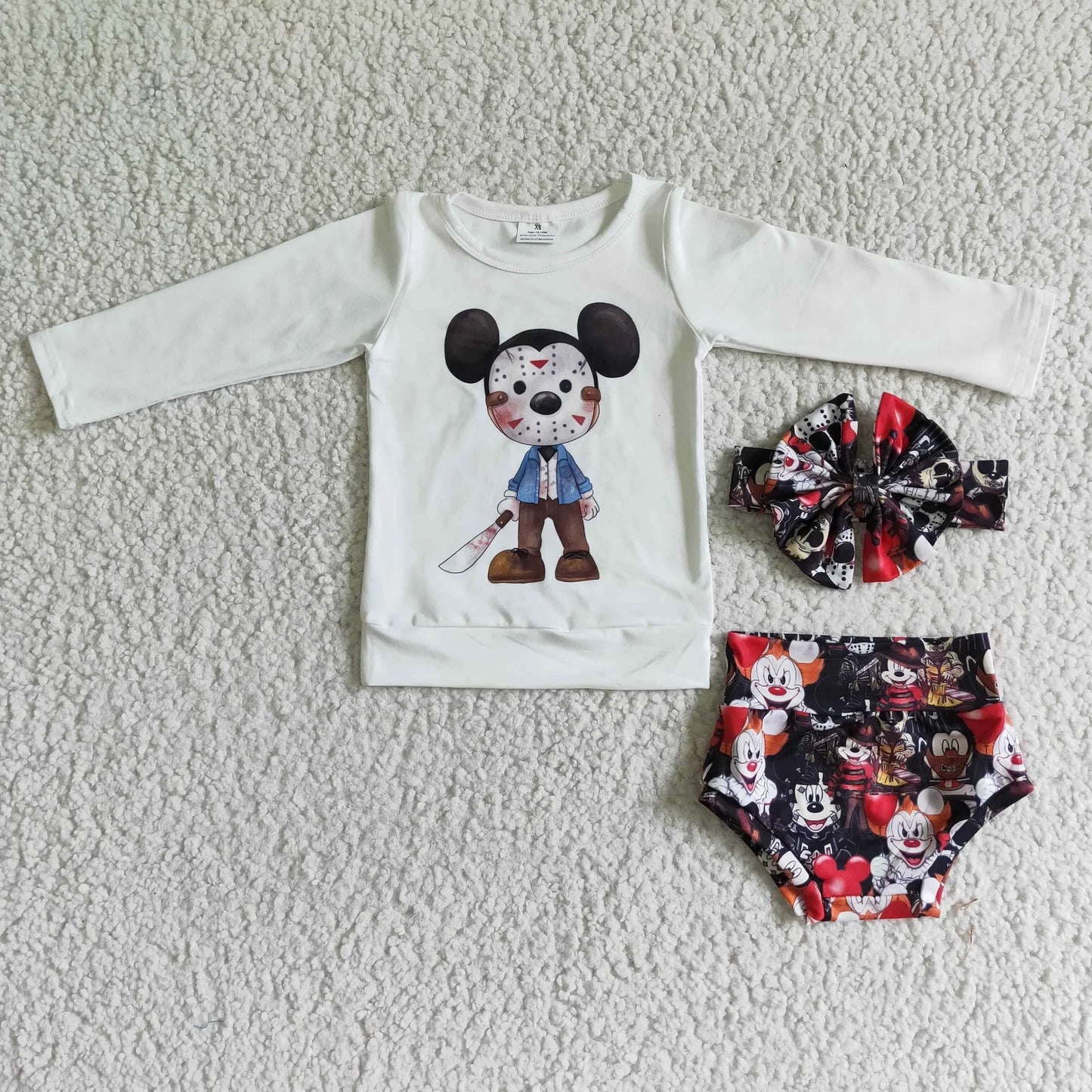 Promotion Baby Girl Halloween Bummies Outfit RTS