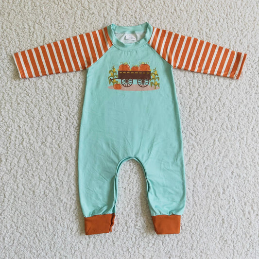 Promotion Baby Boy Fall Pumpkin Romper RTS
