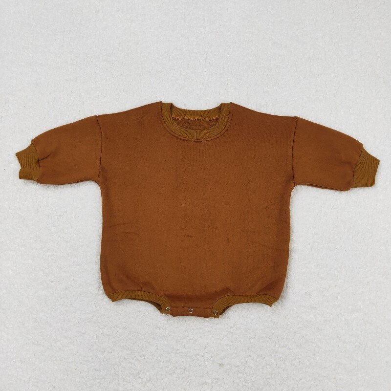 Sibling Baby Girls Infant Long Sleeves Cotton Sweater Bubble Rompers RTS